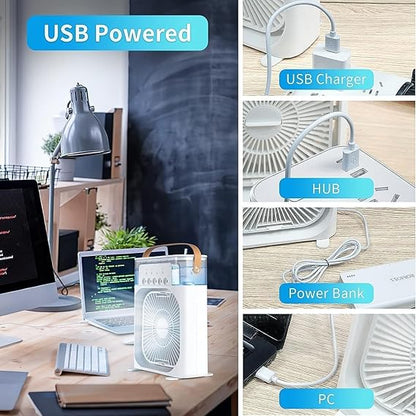 Portable Mini Cooler USB Powered - Stay Cool Anywhere!